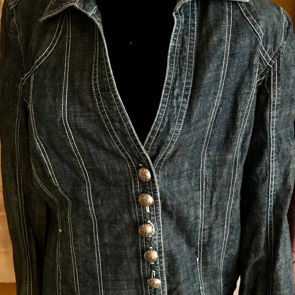 Live A Little brand denim shirt